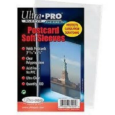 (100) Ultra Pro Postcard Soft Sleeves Archival Safe (1 Pack)